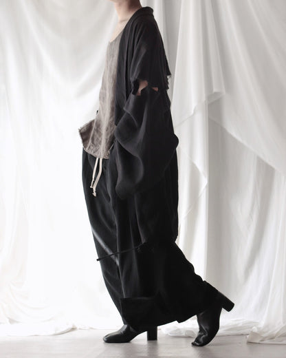 mid-length slit haori