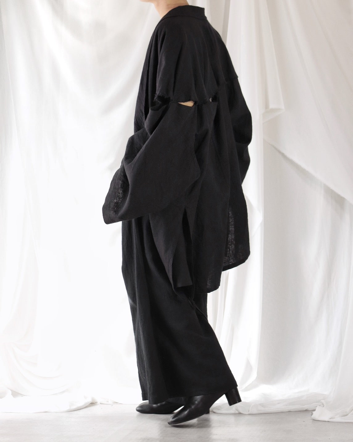 mid-length slit haori