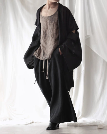 mid-length slit haori