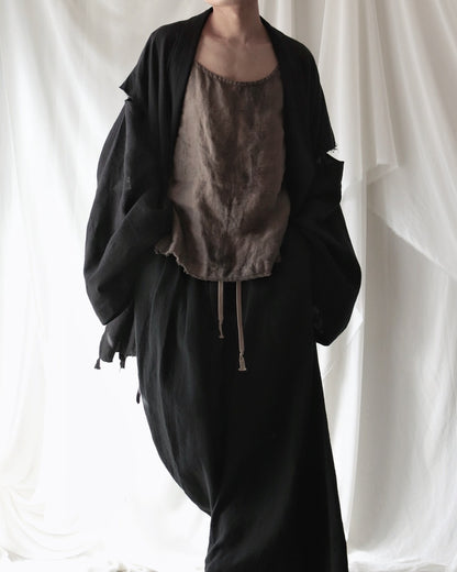 mid-length slit haori