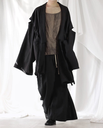 mid-length slit haori