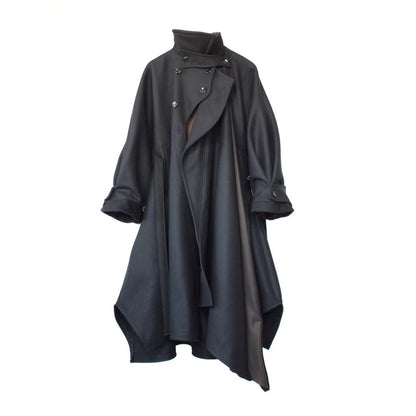 wool melton asymmetry coat