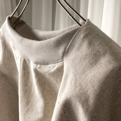 flare sleeve D-neck pullover[cotton&linen]