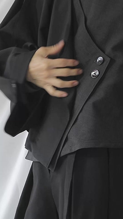 asymmetry layered haori